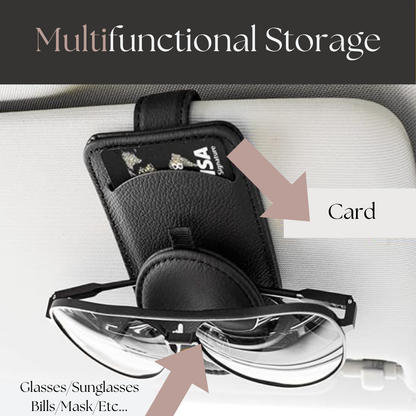 Glasses & Card Holder Visor Mount